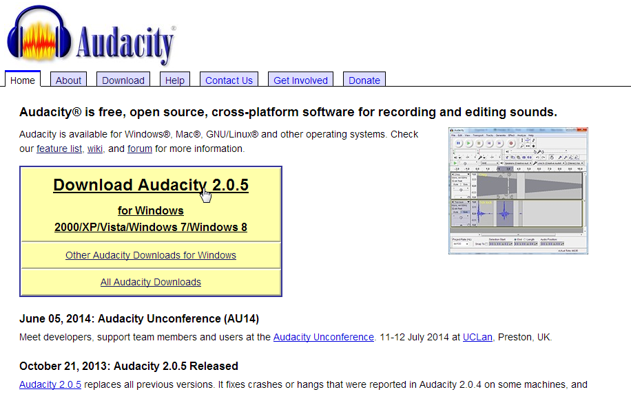 download audacity for pc windows 7