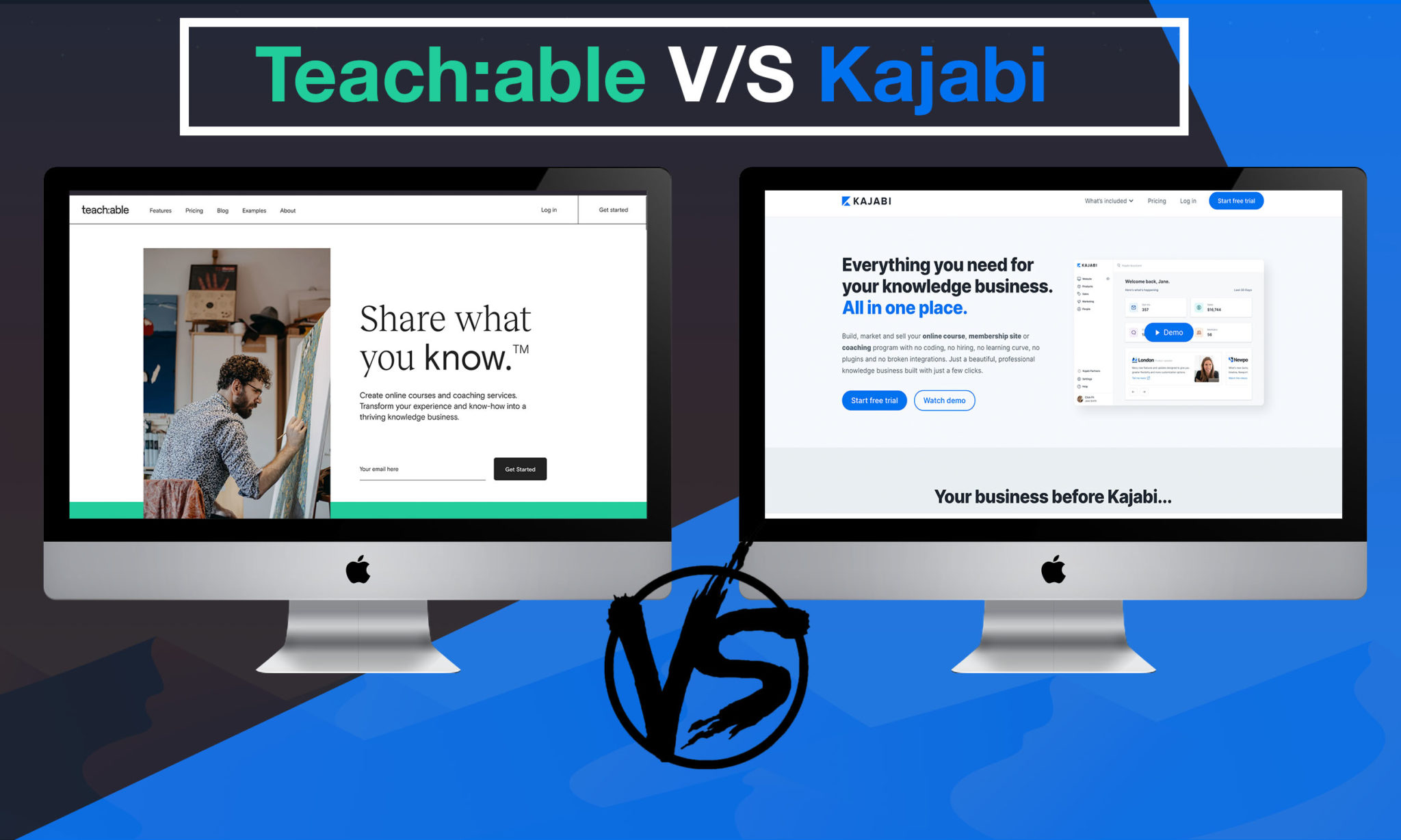 Teachable Vs. Kajabi: Comparison B/W [2 Best Course Creator]